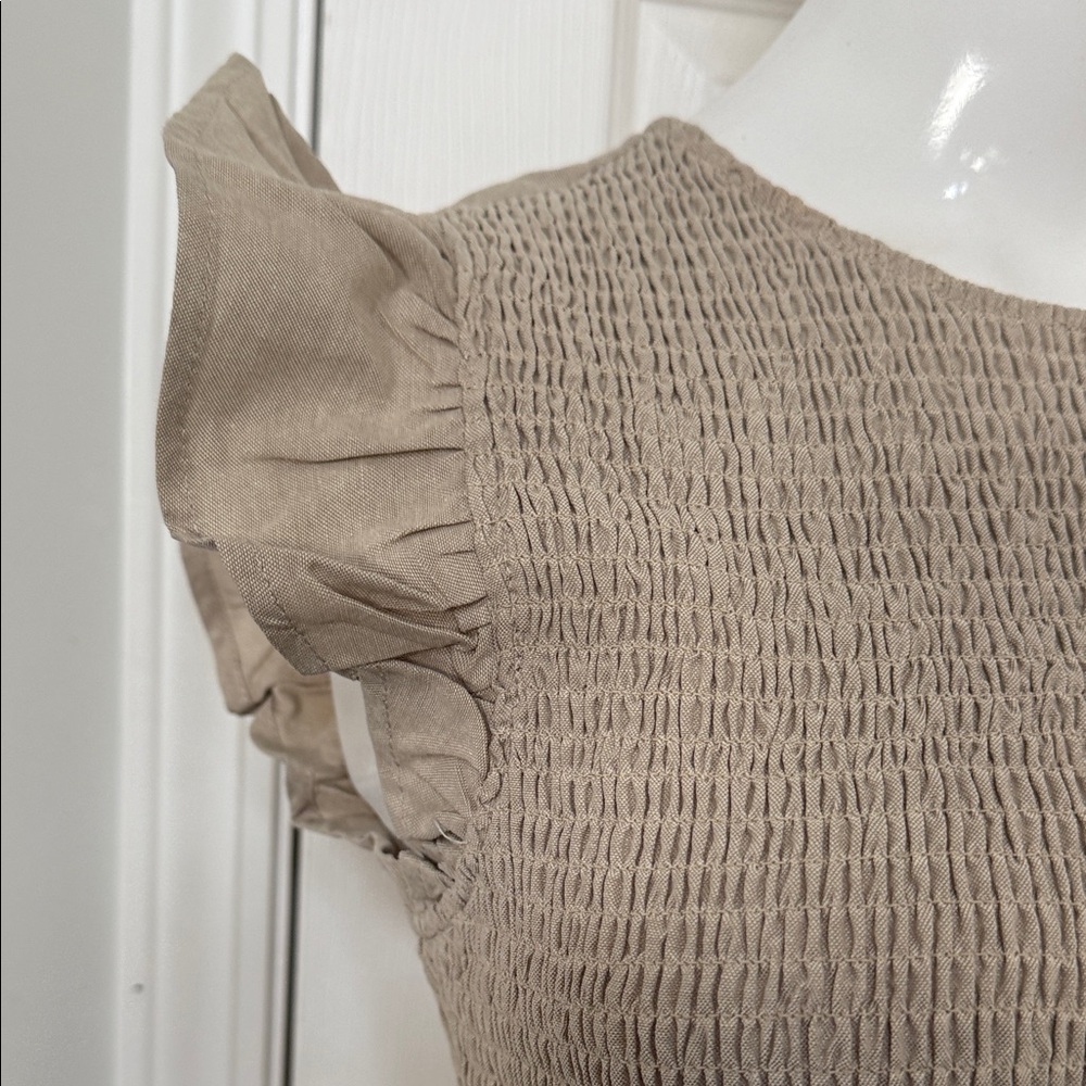 English Factory Cream Ruffle Mini Dress - Picture 7 of 11